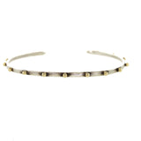 Silver and Gold Cuff - Silver Cuff Bracelet - Rebecca Lankford Designs