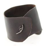 Diamond Cross Leather Cuff