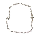 White Gold Diamond Cross