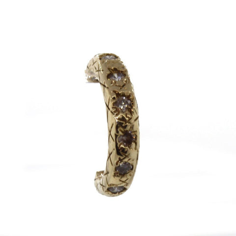 Pave Diamond Cuff Hoop