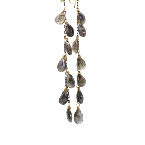 7 Drop Labradorite Earrings