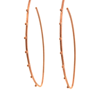 Gold Studded Hoop Earrings - Gold Hoop Earrings - Rebecca Lankford Designs