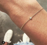 Dainty Diamond Paris Bracelet - Gold & Diamond Bracelet - Rebecca Lankford Designs - 2