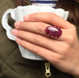 Ruby Prong Ring