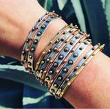 Silver and Gold Cuff - Cuff Bracelet Stack - Rebecca Lankford Designs