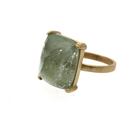 Rustic Aquamarine Ring