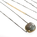 Handmade Sliced Labradorite Necklace - Rebecca Lankford Designs - 3