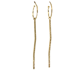 Gold Bar & Hoop Earrings - Gold Bar Earrings - Rebecca Lankford Designs