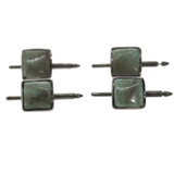 Turquoise Tuxedo Studs - Custom Tuxedo Stud Set - Rebecca Lankford Designs
