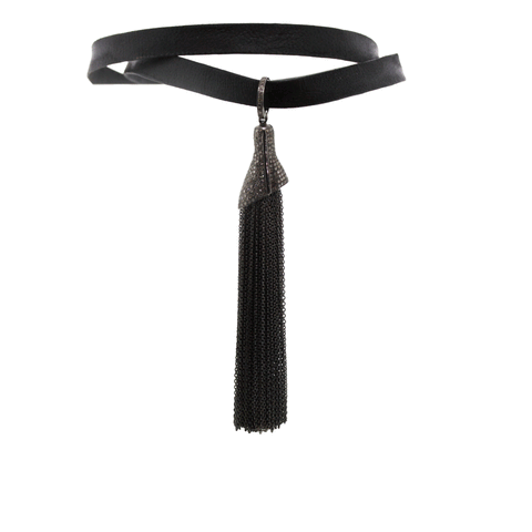 Diamond Tassel Choker