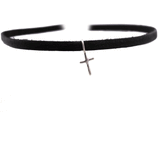 Everyday Cross Choker - Silver - Rebecca Lankford Designs - 1