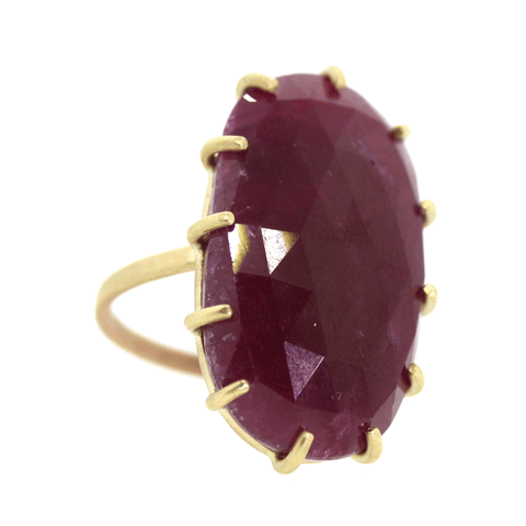 Ruby Prong Ring
