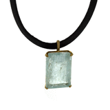 Chunky Aquamarine Choker - Aquamarine Choker Necklace - Rebecca Lankford Designs - 1