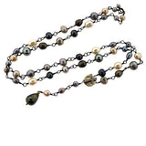 pearl rosary necklace - rebecca lankford designs