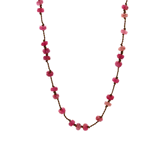 Garnet & Ruby Silk Necklace - Gemstone Necklace - Rebecca Lankford Designs
