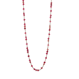 Garnet & Ruby Silk Necklace - Gemstone Necklace - Rebecca Lankford Designs