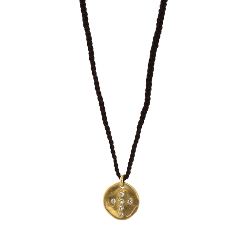 Gold & Diamond Crochet Necklace
