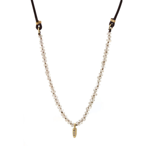 Zircon & Diamond Seedling Bohemian Necklace