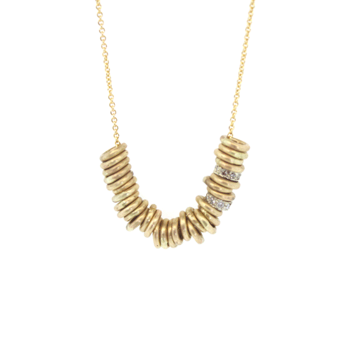 Gold & Diamond Ring Necklace