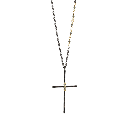 Silver Byzantine Cross Necklace