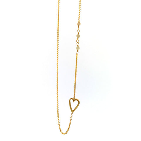 Raw Diamond Love Necklace
