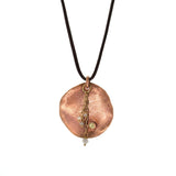 Rose Gold Disc Necklace