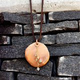 Rose Gold Disc Necklace