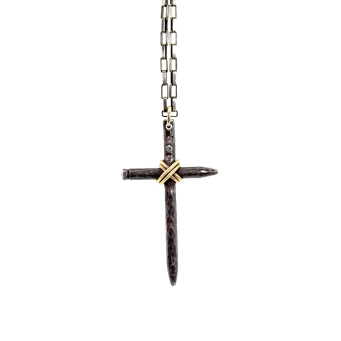 Nail Cross Necklace