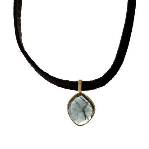 Mossy Aquamarine Choker