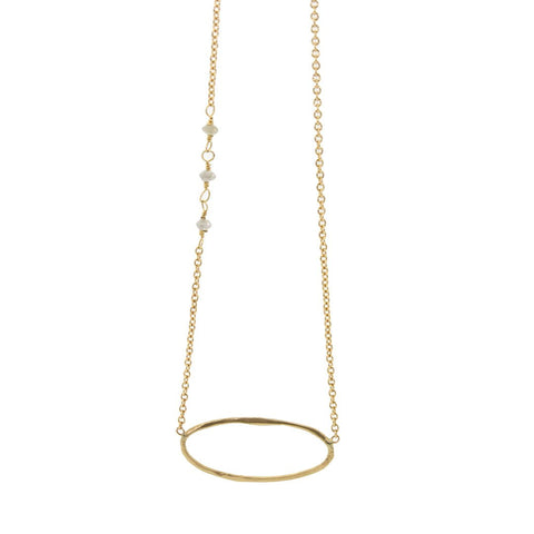 Gold & Diamond Eternity Necklace