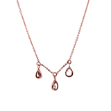 champagne diamond & rose bezel necklace - rebecca lankford designs