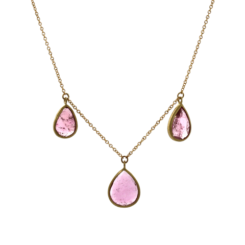 Pink Tourmaline Princess Necklace