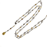Multi Gemstone Rosary - Handcrafted Rosary Necklace - Rebecca Lankford Designs