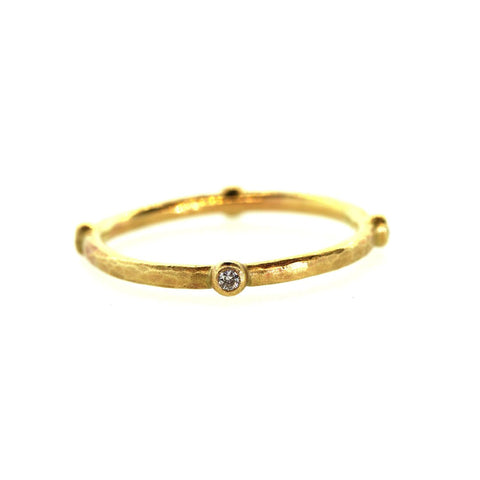 Gold Bezel Diamond Ring
