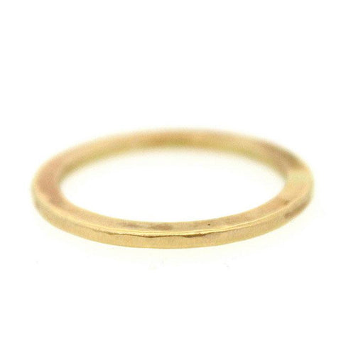 Gold Flat & Textured Ring