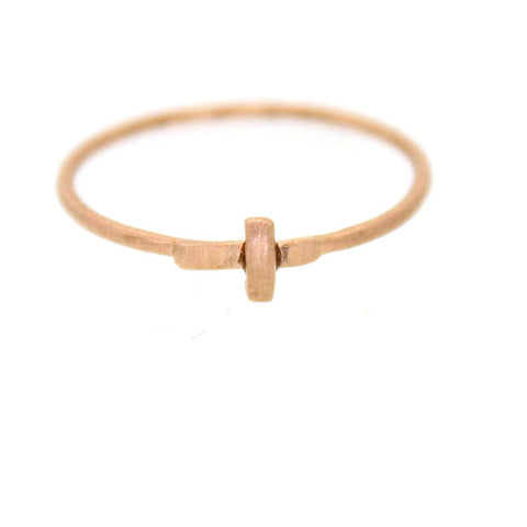 Rose Gold Cross Ring