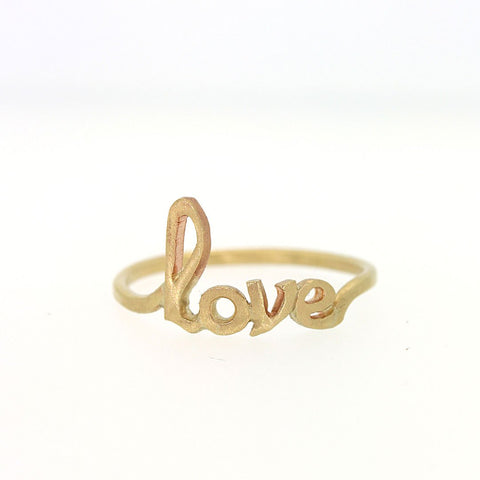 Gold Love Ring