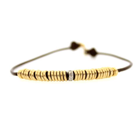 Gold Cluster & Diamond Bracelet