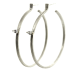 Rebecca Lankford Diamond and White Gold Hoops - Rebecca Lankford Designs Custom Jewelry
