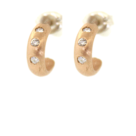 Gold & Diamond Cuff Earrings