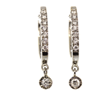 Diamond Hoop Earrings - Rebecca Lankford Designs