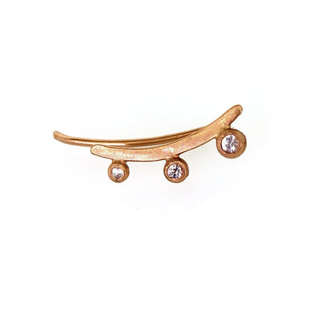 Graduating Sapphire Ear Pins - Rebecca Lankford Designs