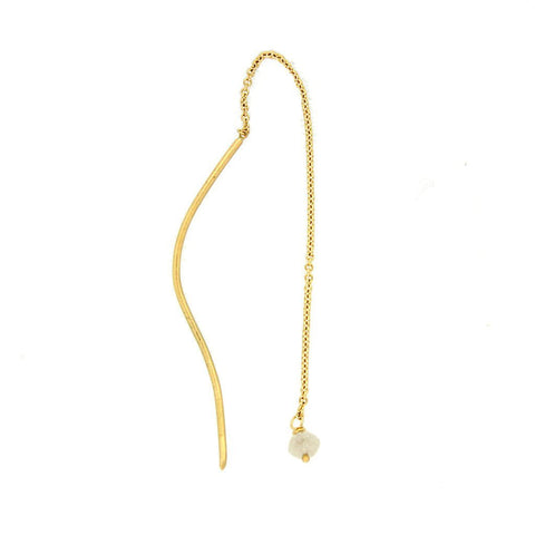 Curved Bar Threader Earrings