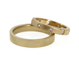 Matching Wedding Bands - Gold Wedding Bands - Rebecca Lankford Designs