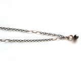 Rebecca Lankford Rhodium Plated Chain Pearl Necklace - Rebecca Lankford Designs