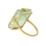Back of Aquamarine Ring - Rebecca Lankford Designs