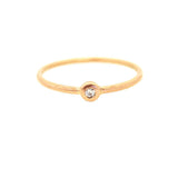 Rose Gold Diamond Ring - Rebecca Lankford Designs