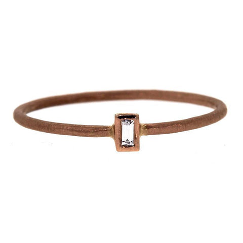 Baby Baguette Diamond Ring
