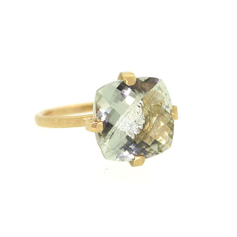 Green Amethyst Ring